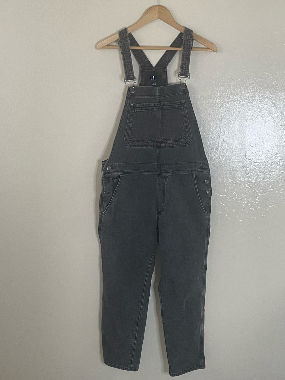 GAP Black dungarees Denim Overalls with Front Bib Pocket